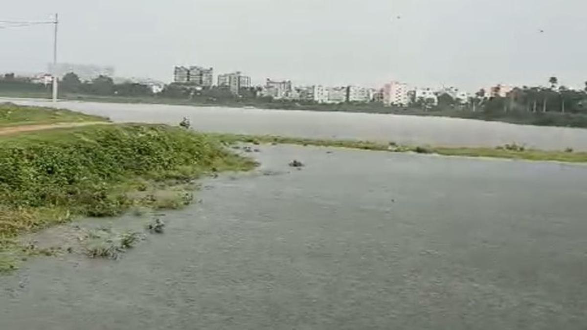 Water mixed with sewage being released into Hyderabad’s Kapra lake to